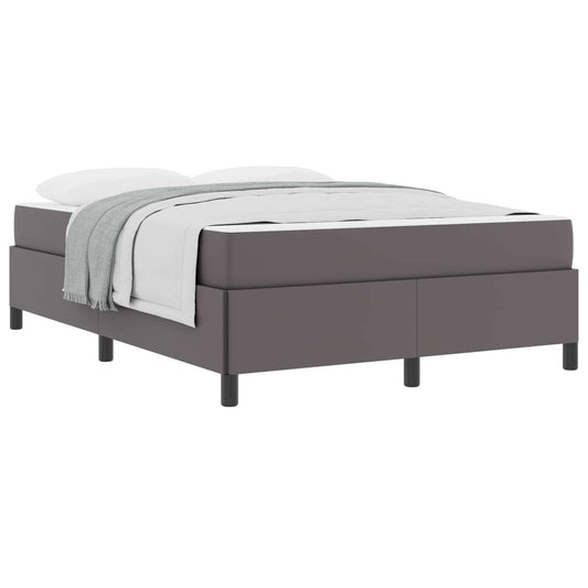 vidaXL Σκελετός Κρεβατιού με στρώμα Γκρι 160 x 200 cm ύφασμα