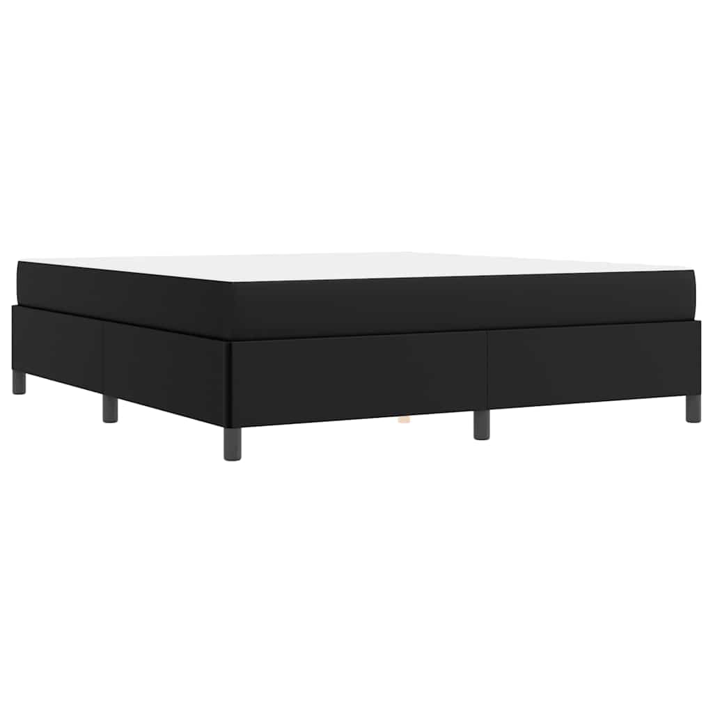 vidaXL Σκελετός Κρεβατιού με στρώμα Μαύρο 180 x 200 cm ύφασμα