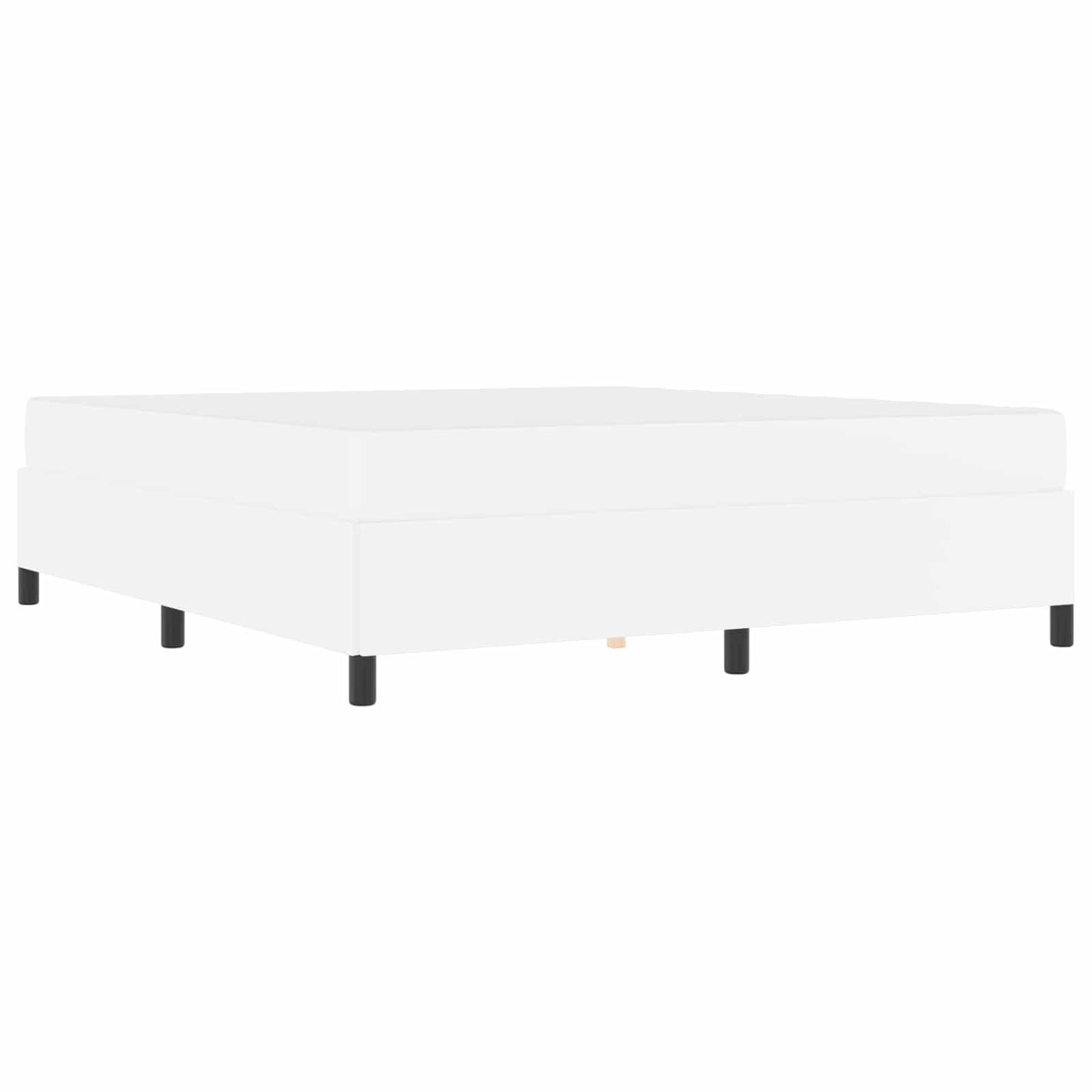 vidaXL Σκελετός Κρεβατιού με στρώμα Λευκό 180 x 200 cm ύφασμα