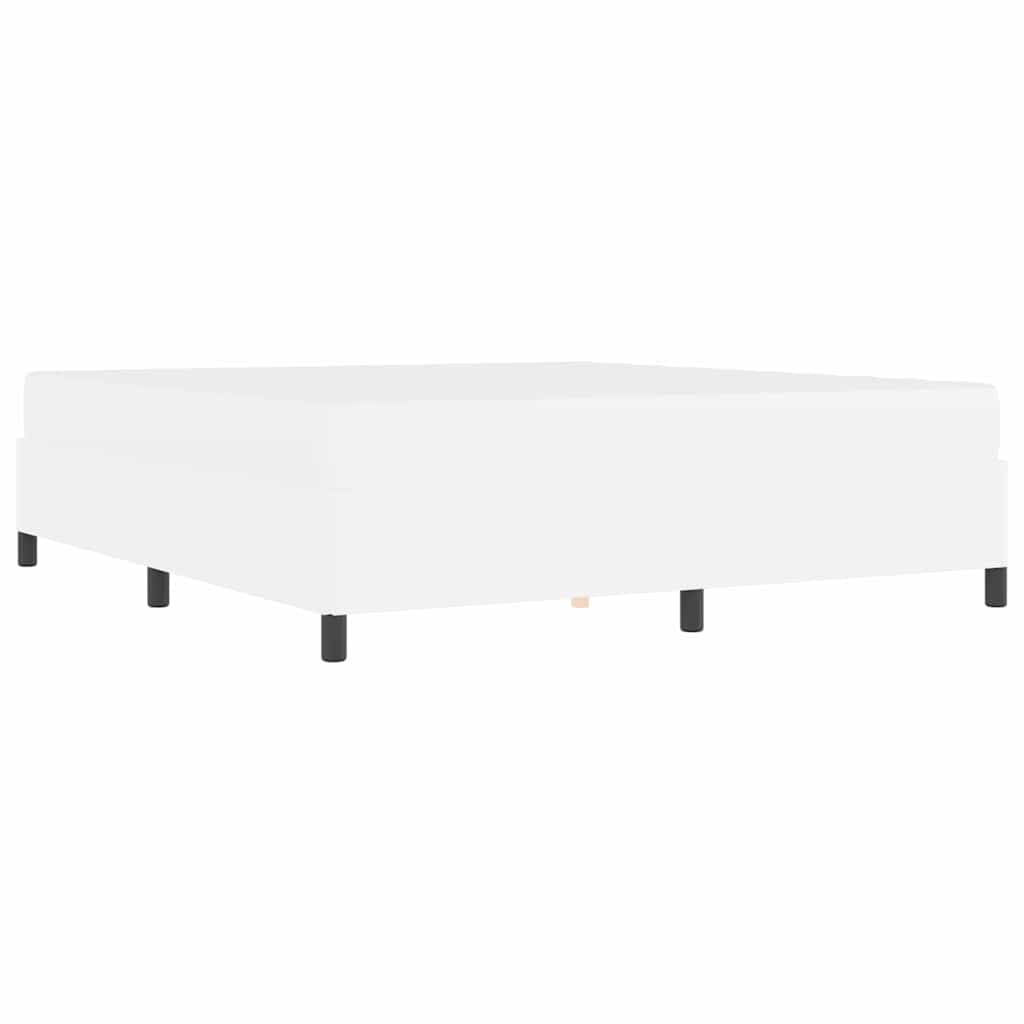 vidaXL Σκελετός Κρεβατιού με στρώμα Λευκό 180 x 200 cm ύφασμα
