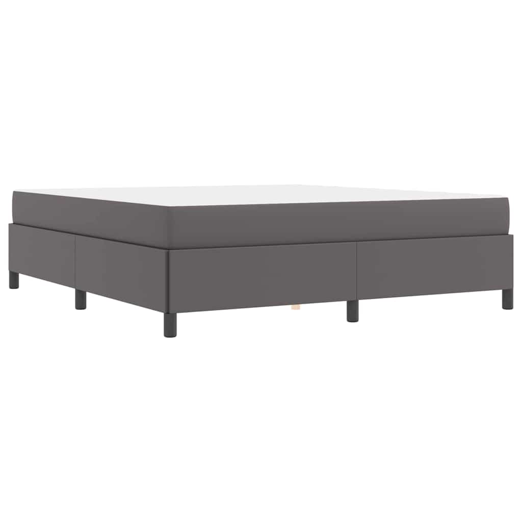 vidaXL Σκελετός Κρεβατιού με στρώμα Γκρι 180 x 200 cm ύφασμα