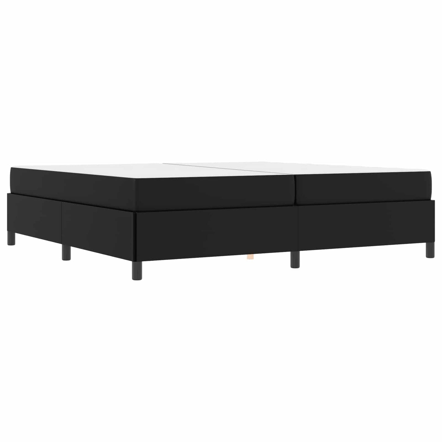 vidaXL Σκελετός Κρεβατιού με στρώμα Μαύρο 200 x 200 cm ύφασμα