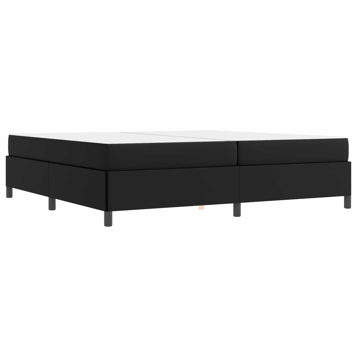 vidaXL Σκελετός Κρεβατιού με στρώμα Μαύρο 200 x 200 cm ύφασμα