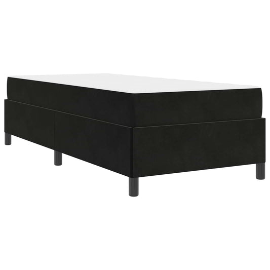 vidaXL Σκελετός Κρεβατιού με στρώμα Μαύρο 80 x 200 cm ύφασμα