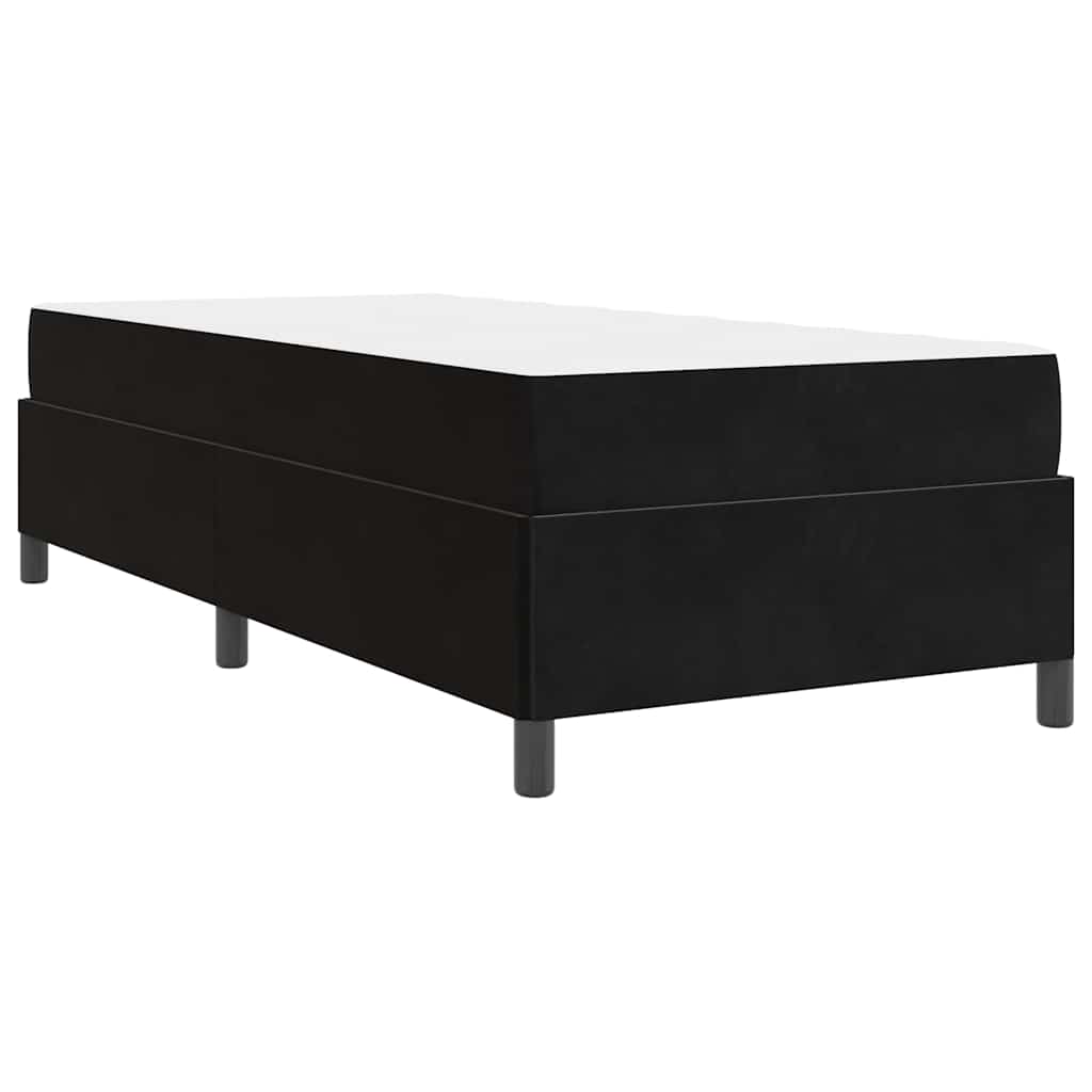 vidaXL Σκελετός Κρεβατιού με στρώμα Μαύρο 100 x 200 cm ύφασμα