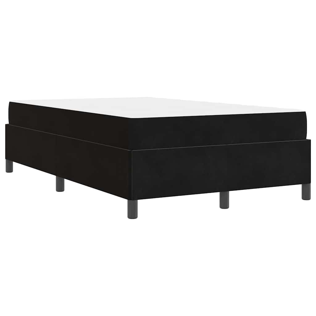 vidaXL Σκελετός Κρεβατιού με στρώμα Μαύρο 120 x 190 cm ύφασμα