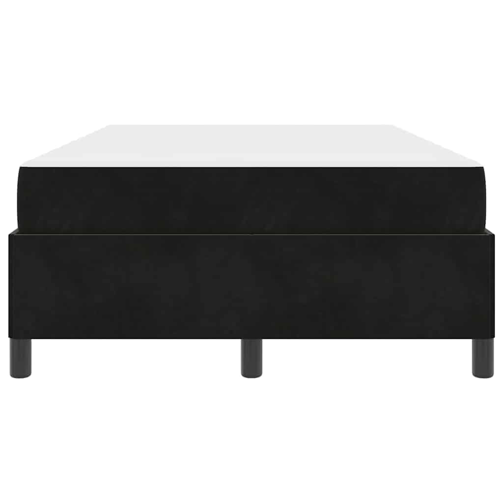 vidaXL Σκελετός Κρεβατιού με στρώμα Μαύρο 120 x 190 cm ύφασμα