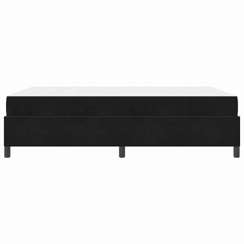 vidaXL Σκελετός Κρεβατιού με στρώμα Μαύρο 140 x 200 cm ύφασμα