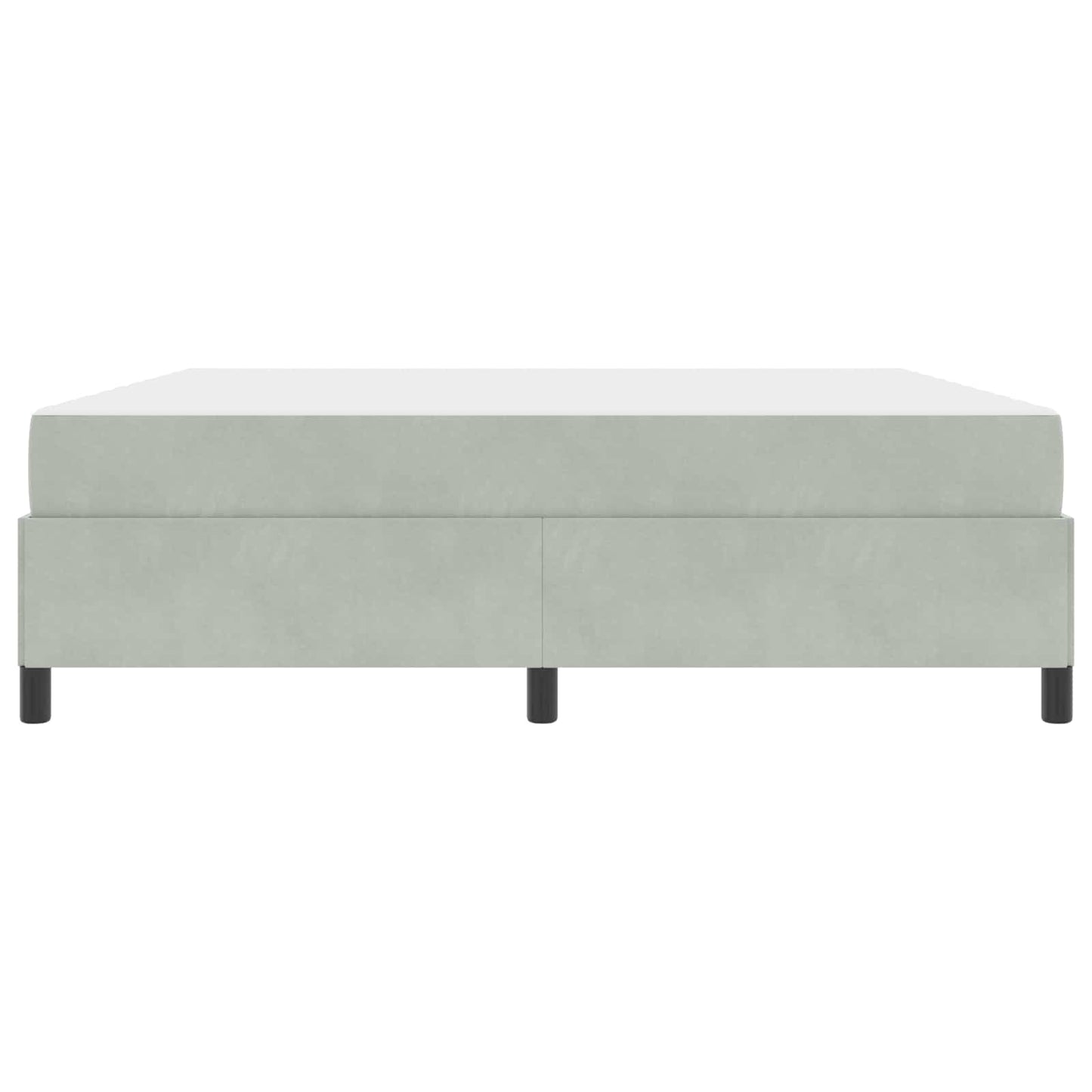 vidaXL Σκελετός Κρεβατιού με στρώμα Ανοιχτό γκρι 180 x 200 cm ύφασμα
