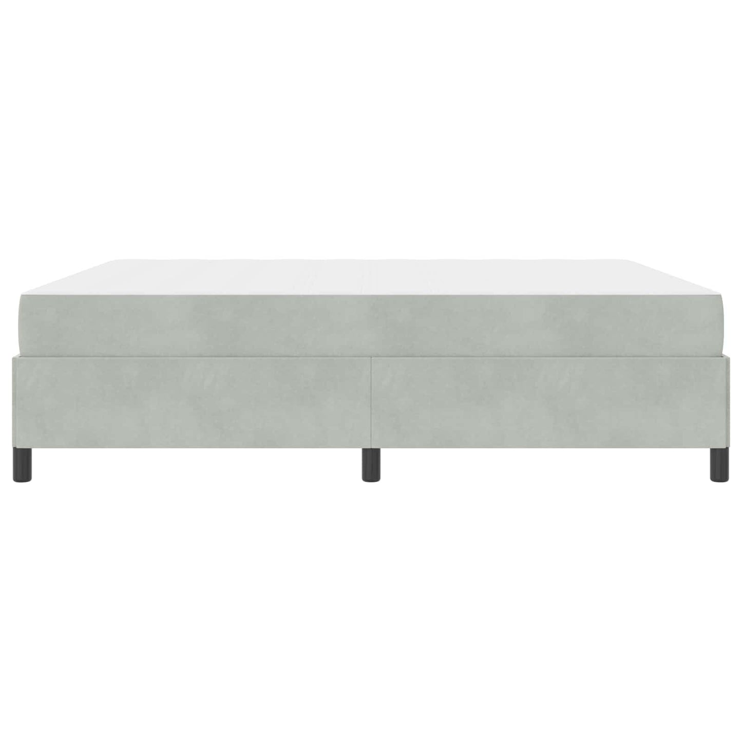 vidaXL Σκελετός Κρεβατιού με στρώμα Ανοιχτό γκρι 180 x 200 cm ύφασμα