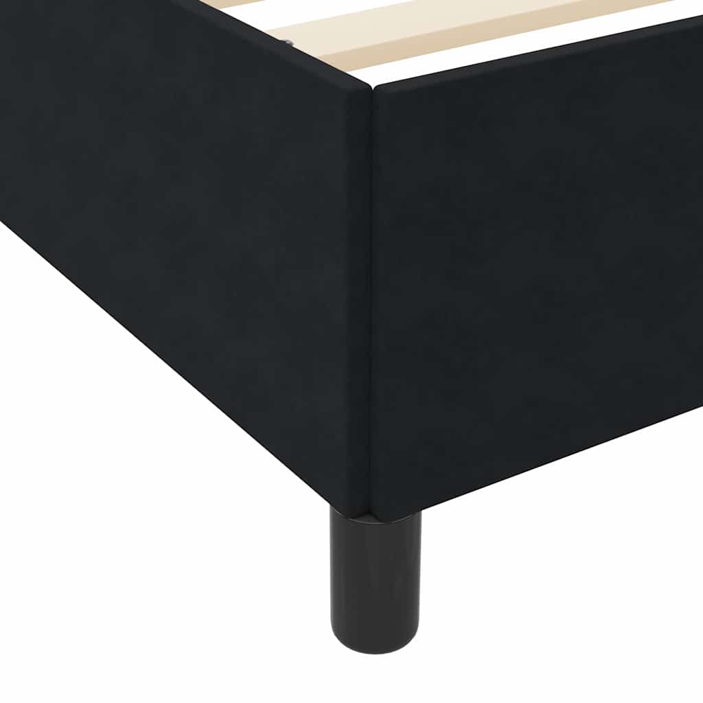 vidaXL Σκελετός Κρεβατιού με στρώμα Μαύρο 180 x 200 cm ύφασμα