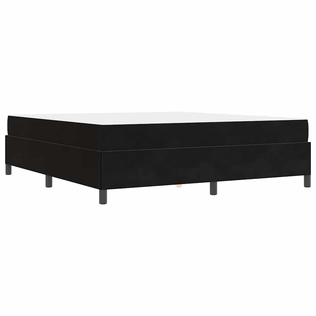 vidaXL Σκελετός Κρεβατιού με στρώμα Μαύρο 180 x 200 cm ύφασμα