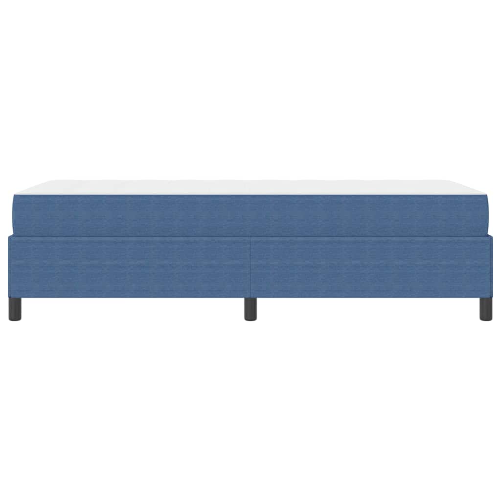 vidaXL Σκελετός Κρεβατιού με στρώμα Μπλε 90 x 190 cm ύφασμα