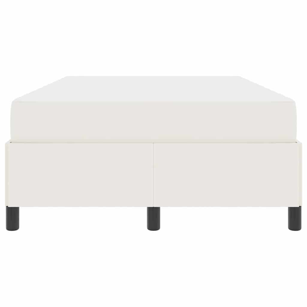 vidaXL Σκελετός Κρεβατιού με στρώμα Κρεμ 120 x 190 cm ύφασμα