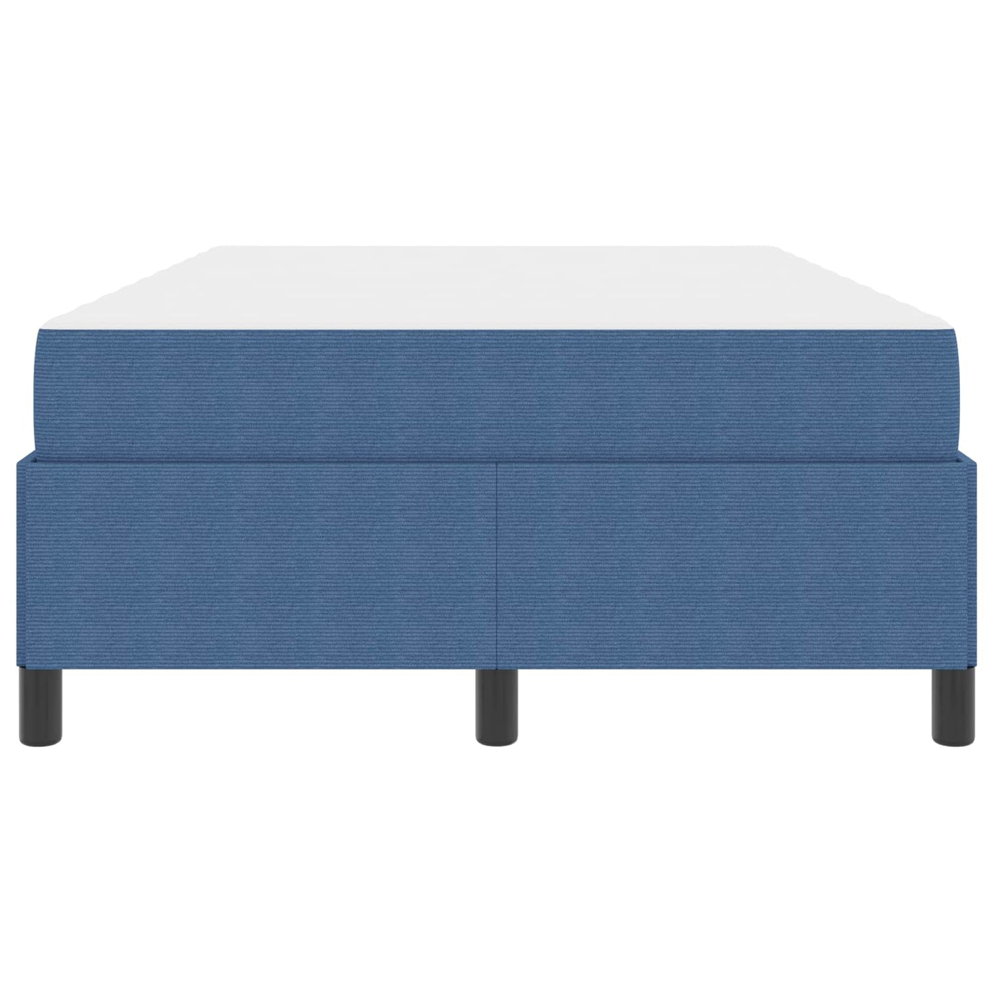 vidaXL Σκελετός Κρεβατιού με στρώμα Μπλε 120 x 200 cm ύφασμα