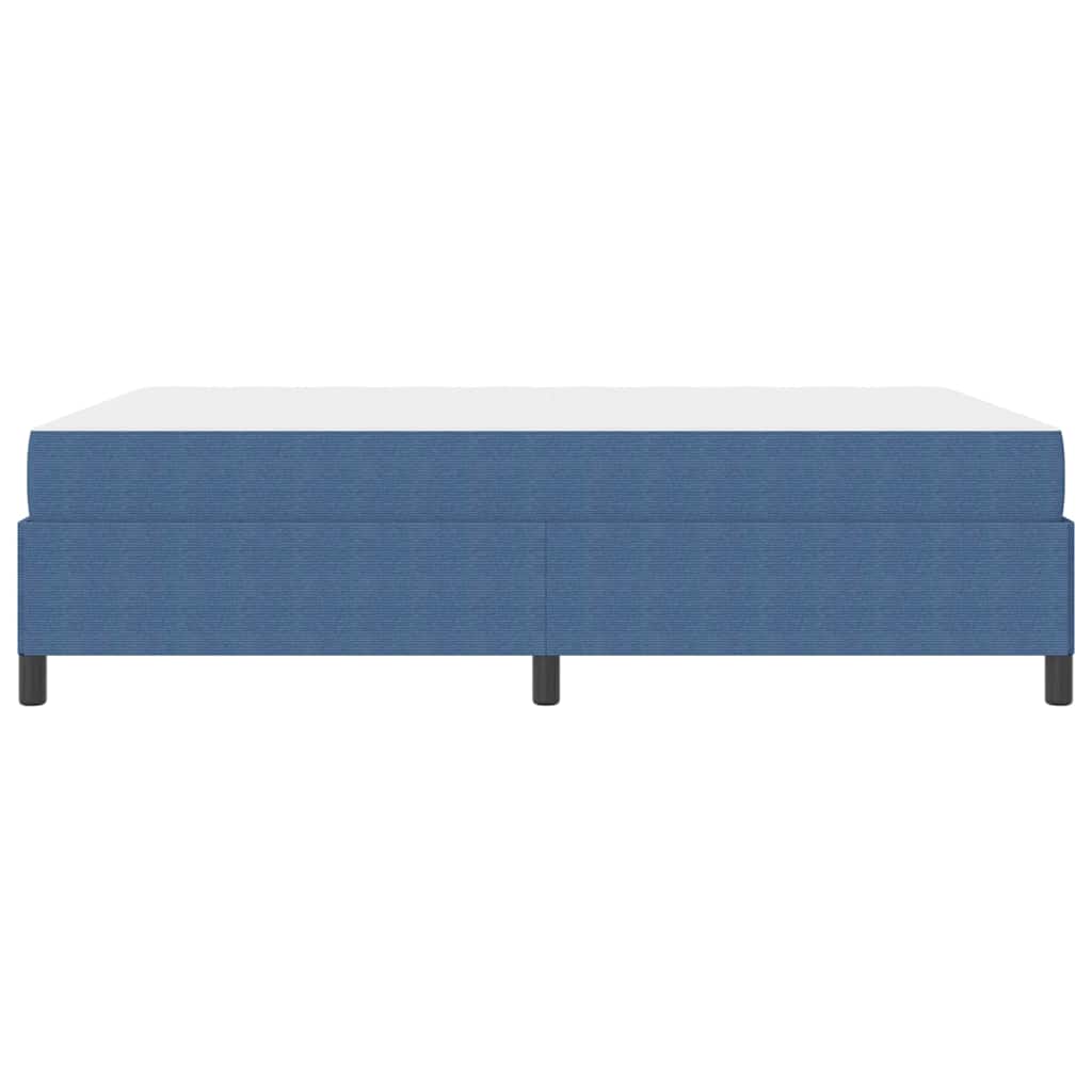 vidaXL Σκελετός Κρεβατιού με στρώμα Μπλε 140 x 190 cm ύφασμα