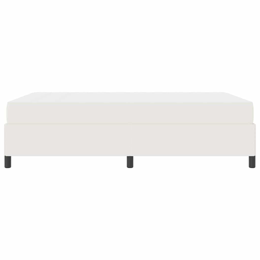 vidaXL Σκελετός Κρεβατιού με στρώμα Κρεμ 140 x 200 cm ύφασμα
