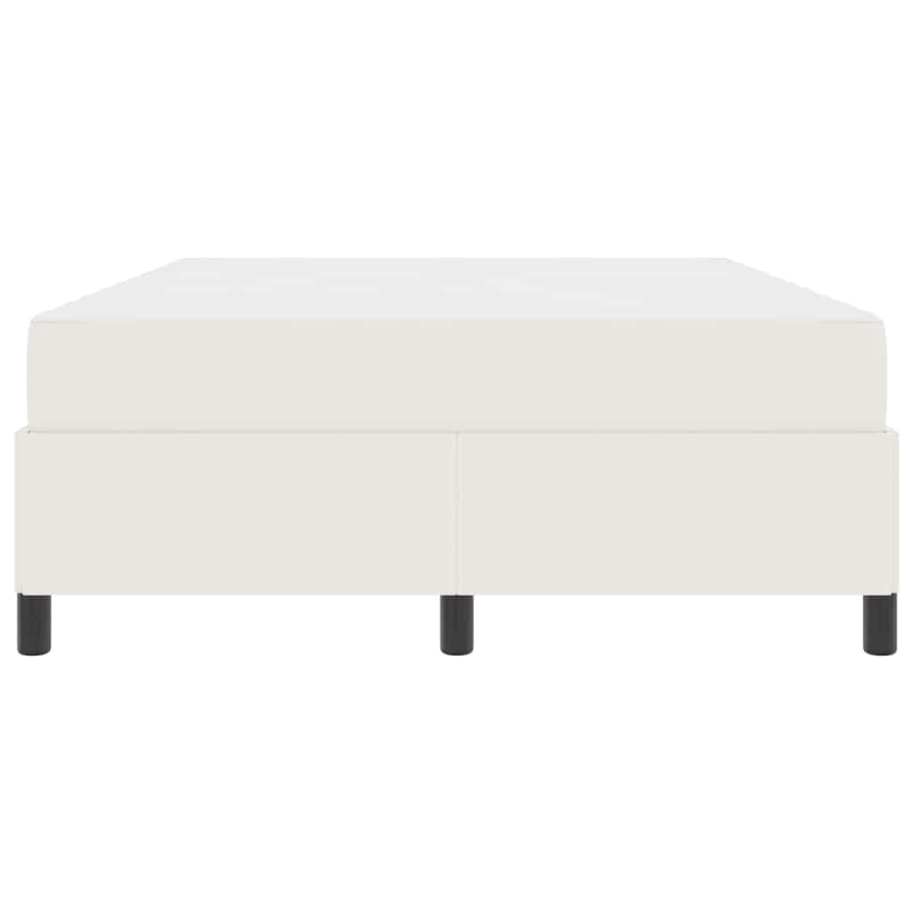 vidaXL Σκελετός Κρεβατιού με στρώμα Κρεμ 160 x 200 cm ύφασμα