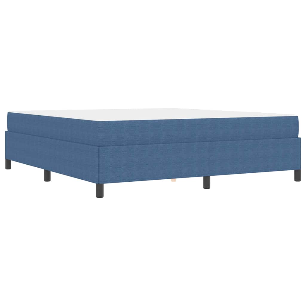 vidaXL Σκελετός Κρεβατιού με στρώμα Μπλε 180 x 200 cm ύφασμα