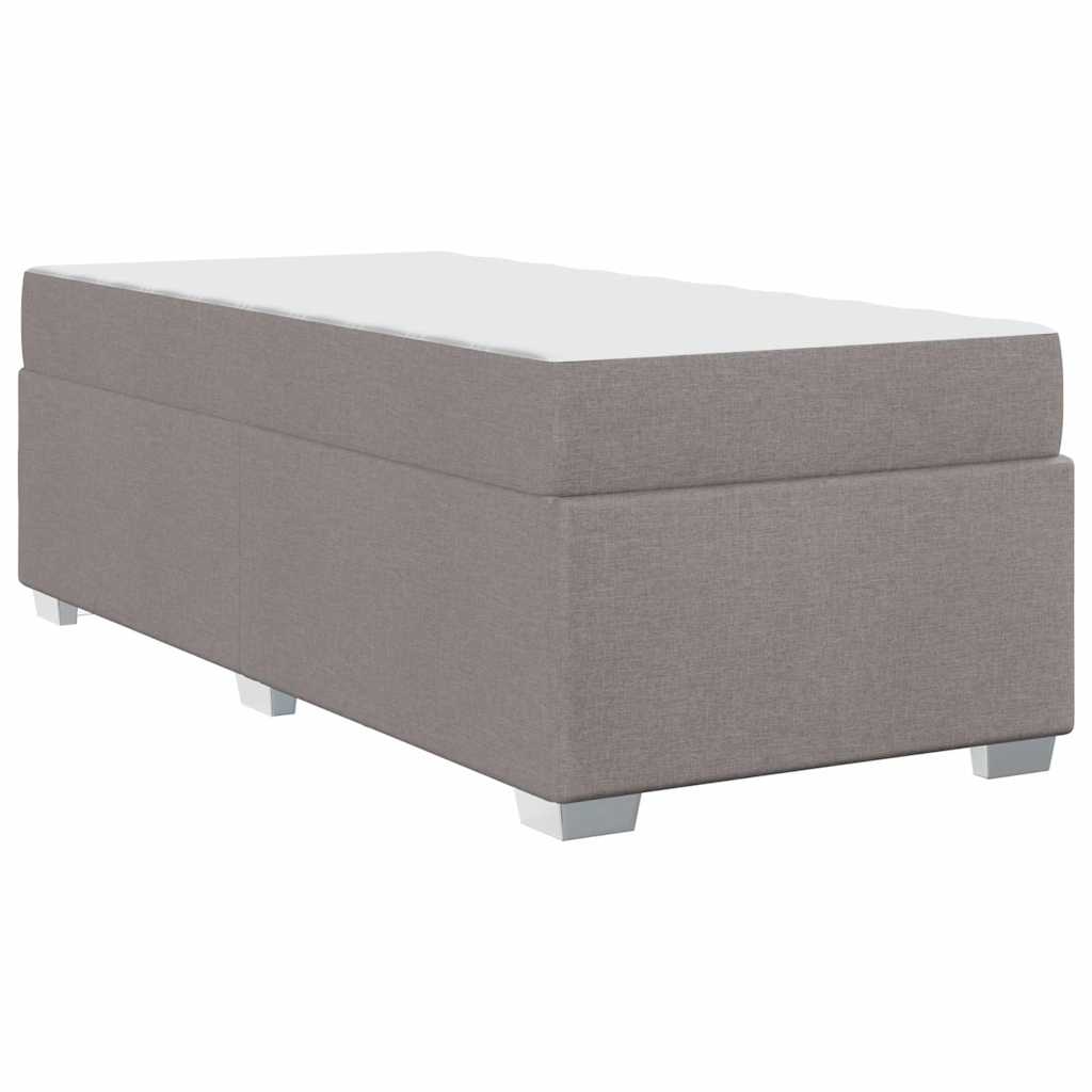 vidaXL Σκελετός Κρεβατιού με στρώμα Taupe 80 x 200 cm ύφασμα