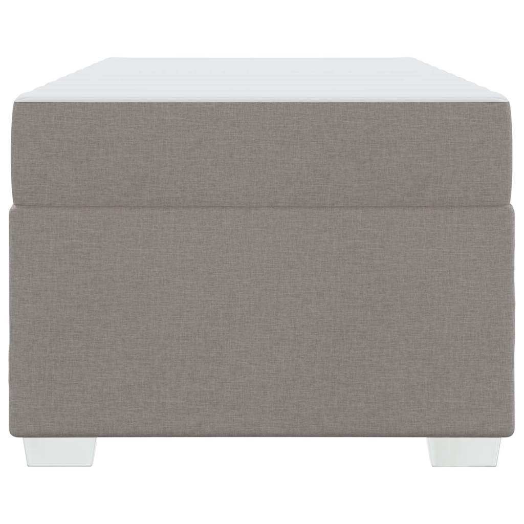 vidaXL Σκελετός Κρεβατιού με στρώμα Taupe 80 x 200 cm ύφασμα