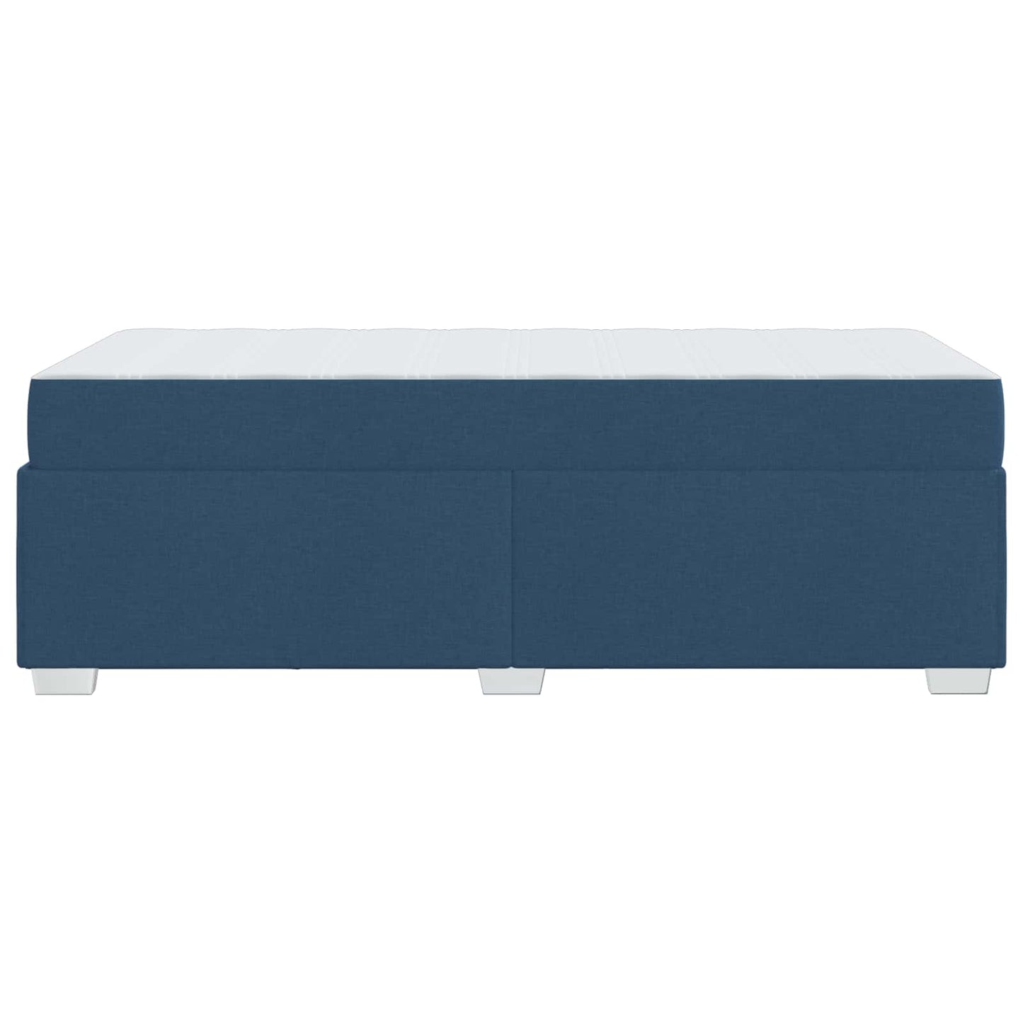 vidaXL Σκελετός Κρεβατιού με στρώμα Μπλε 80 x 200 cm ύφασμα