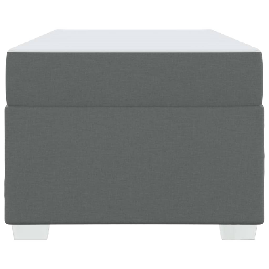 vidaXL Σκελετός Κρεβατιού Σκούρο γκρι 90 x 190 cm ύφασμα