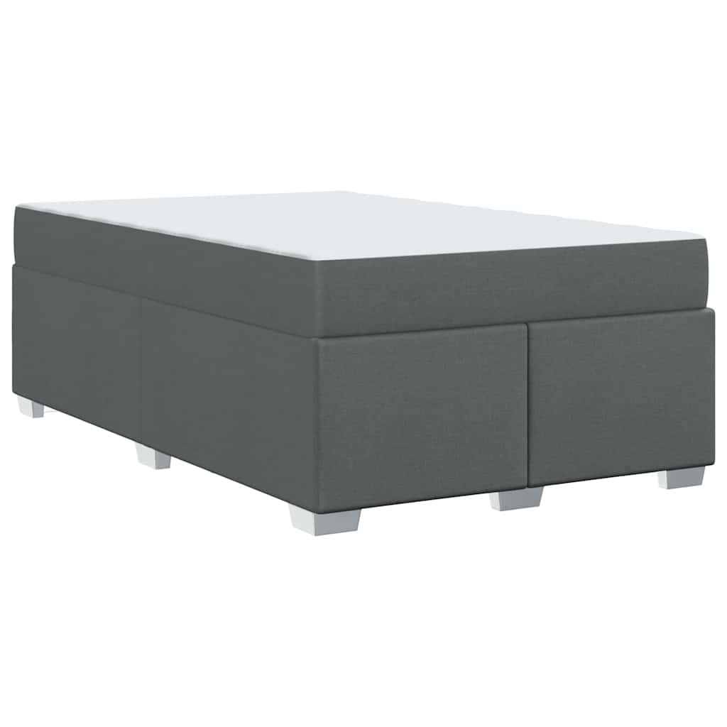vidaXL Σκελετός Κρεβατιού Σκούρο γκρι 120 x 190 cm ύφασμα