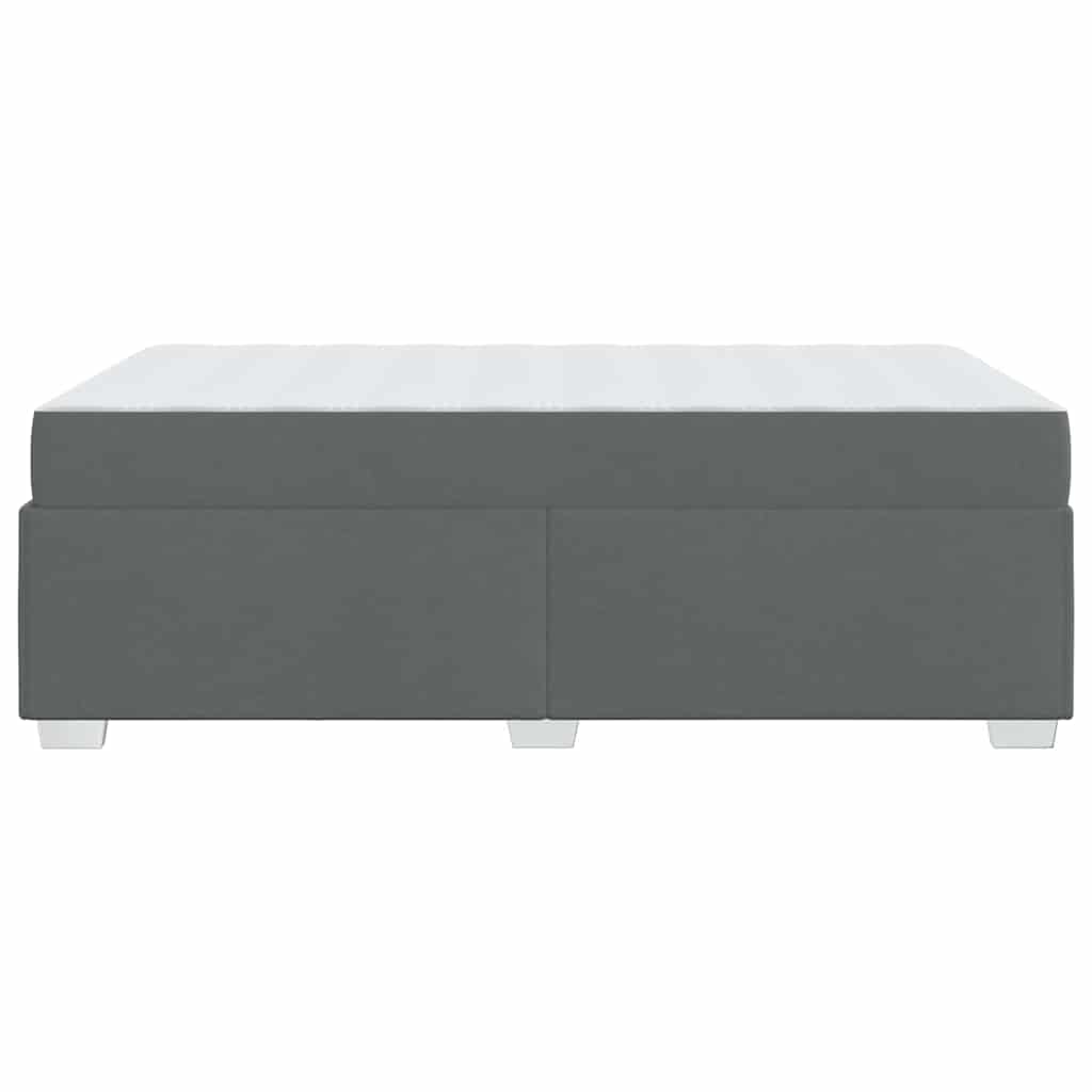 vidaXL Σκελετός Κρεβατιού Σκούρο γκρι 120 x 190 cm ύφασμα