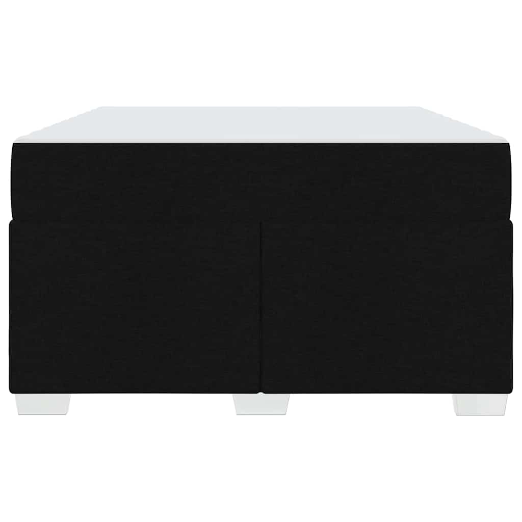 vidaXL Σκελετός Κρεβατιού με στρώμα Μαύρο 120 x 190 cm ύφασμα