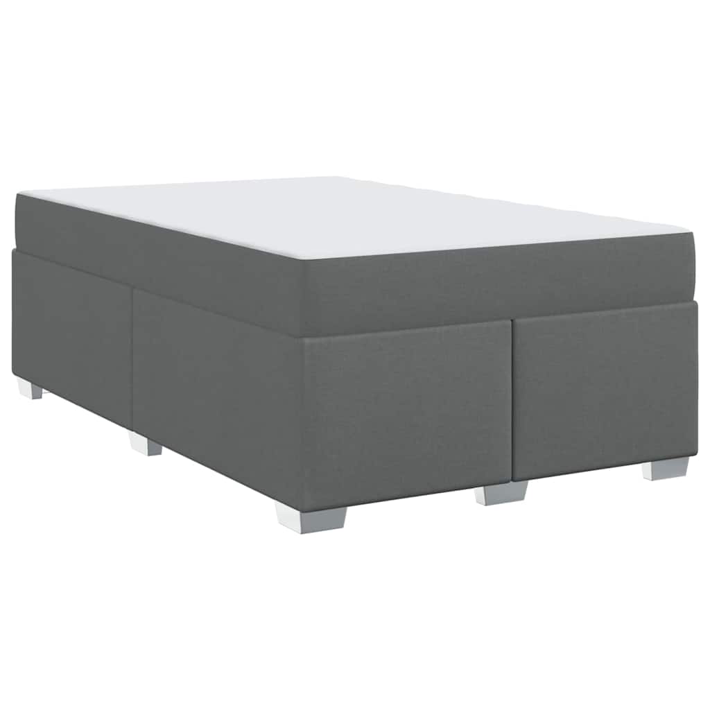 vidaXL Σκελετός Κρεβατιού Σκούρο γκρι 120 x 200 cm ύφασμα