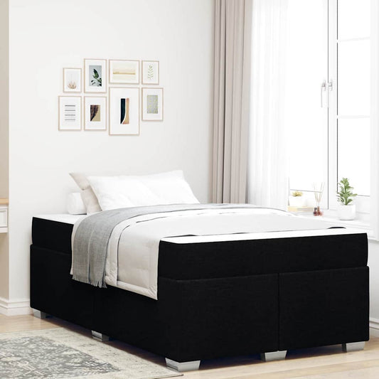 vidaXL Σκελετός Κρεβατιού Μαύρο 120 x 200 cm ύφασμα
