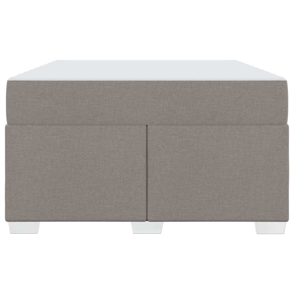 vidaXL Σκελετός Κρεβατιού με στρώμα Taupe 120 x 200 cm ύφασμα