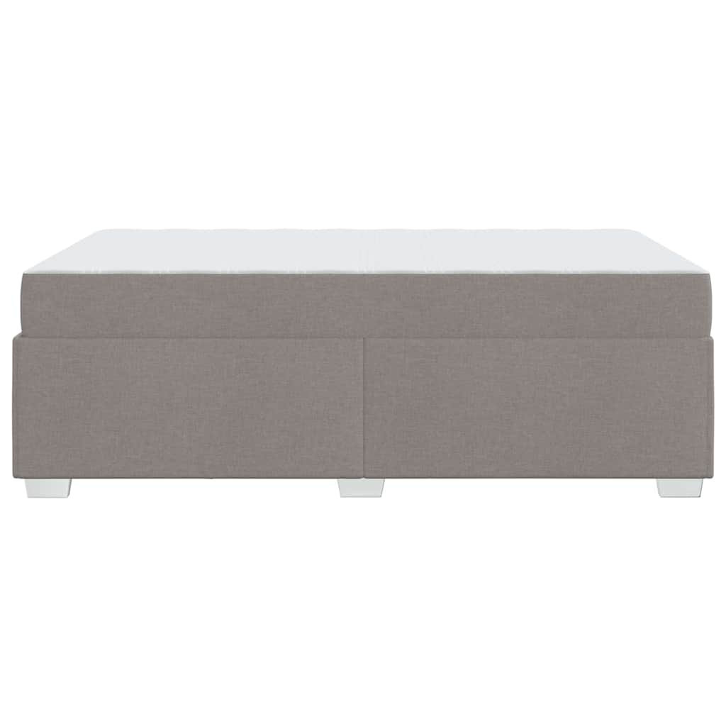 vidaXL Σκελετός Κρεβατιού με στρώμα Taupe 120 x 200 cm ύφασμα