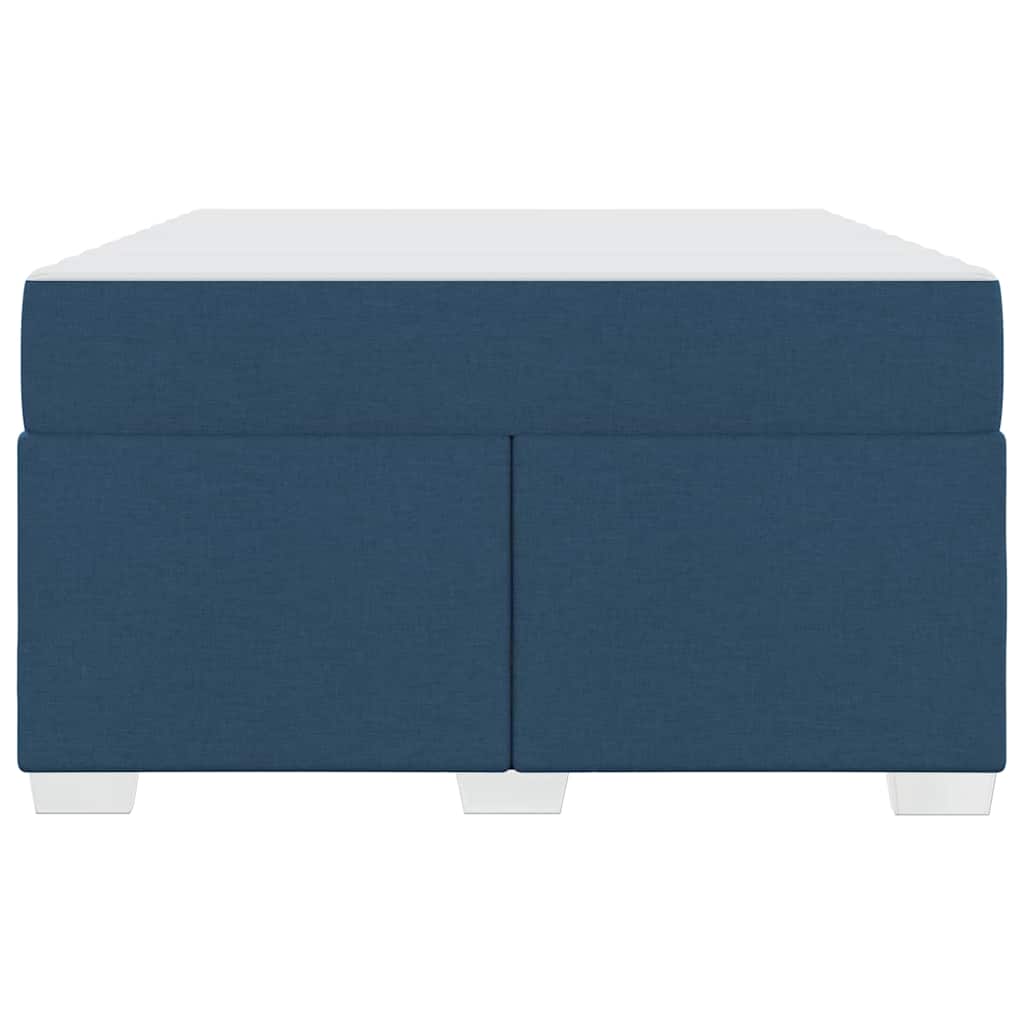 vidaXL Σκελετός Κρεβατιού με στρώμα Μπλε 120 x 200 cm ύφασμα