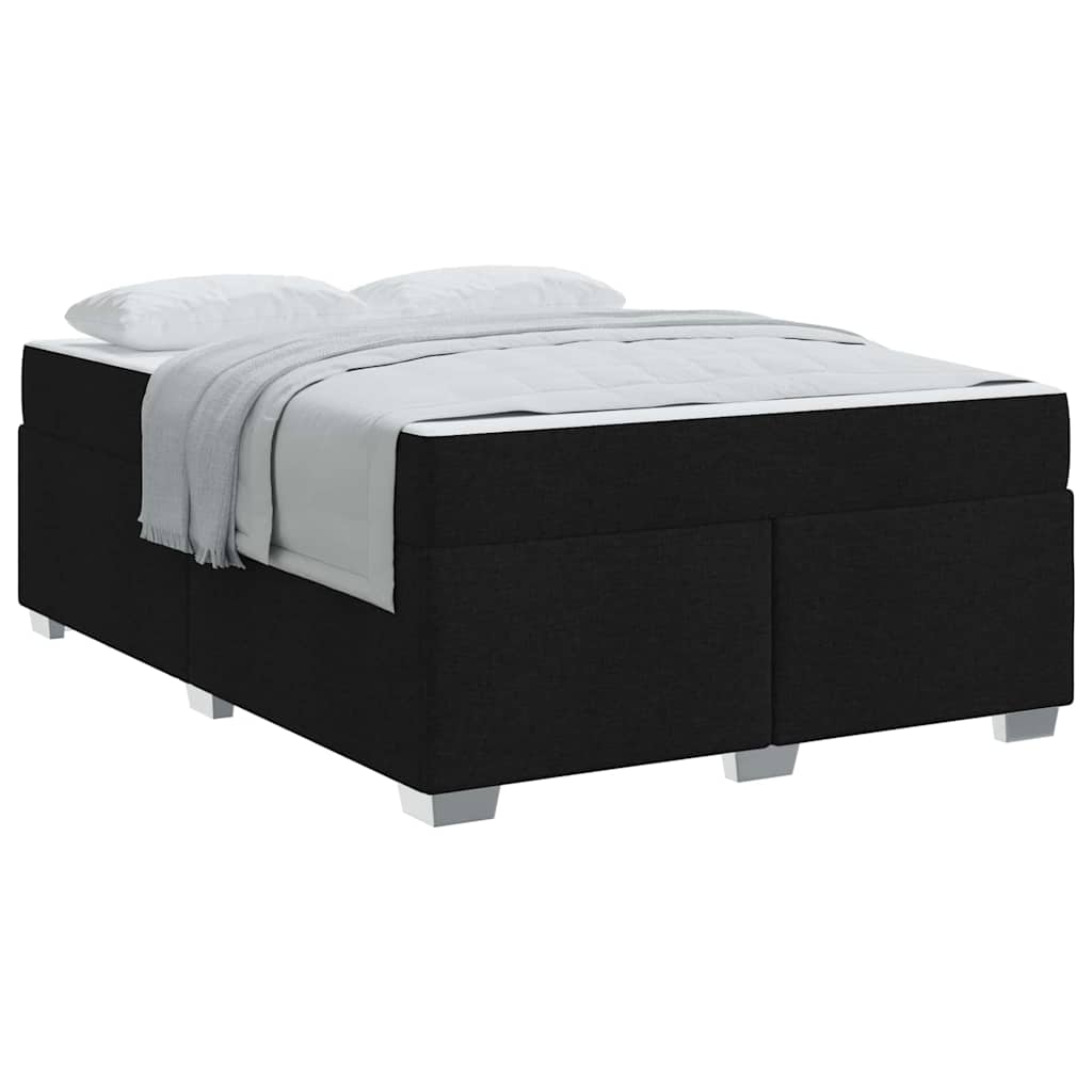 vidaXL Σκελετός Κρεβατιού Μαύρο 140 x 200 cm ύφασμα