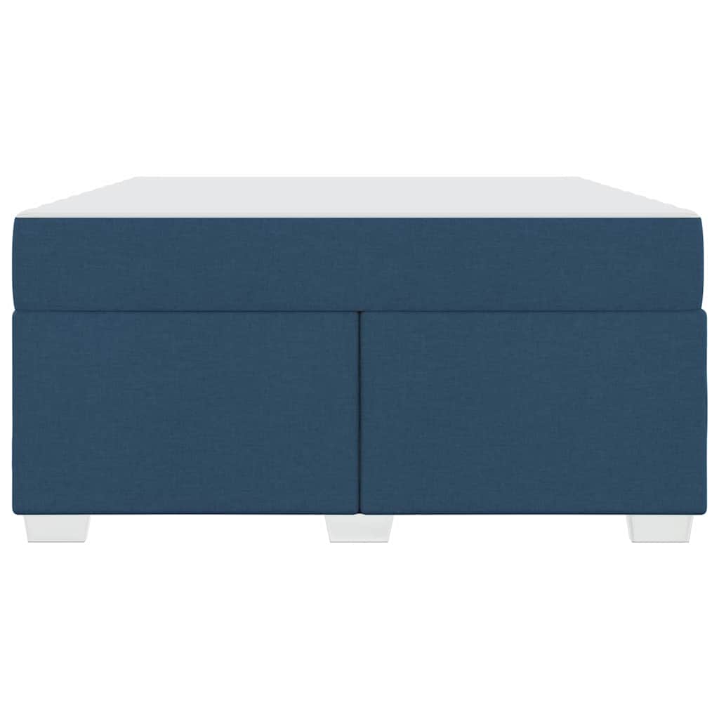 vidaXL Σκελετός Κρεβατιού με στρώμα Μπλε 140 x 200 cm ύφασμα
