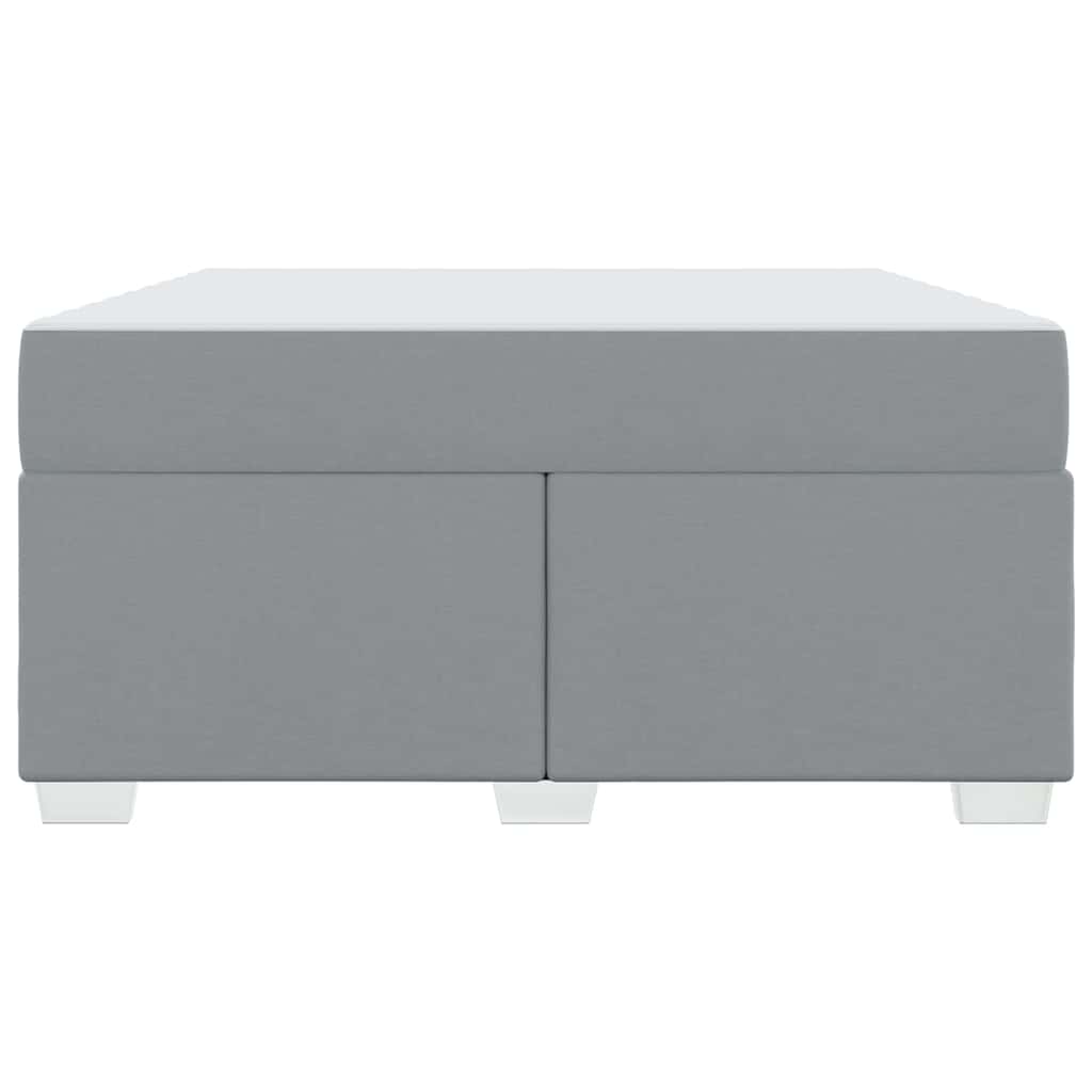 vidaXL Σκελετός Κρεβατιού Ανοιχτό γκρι 160 x 200 cm ύφασμα
