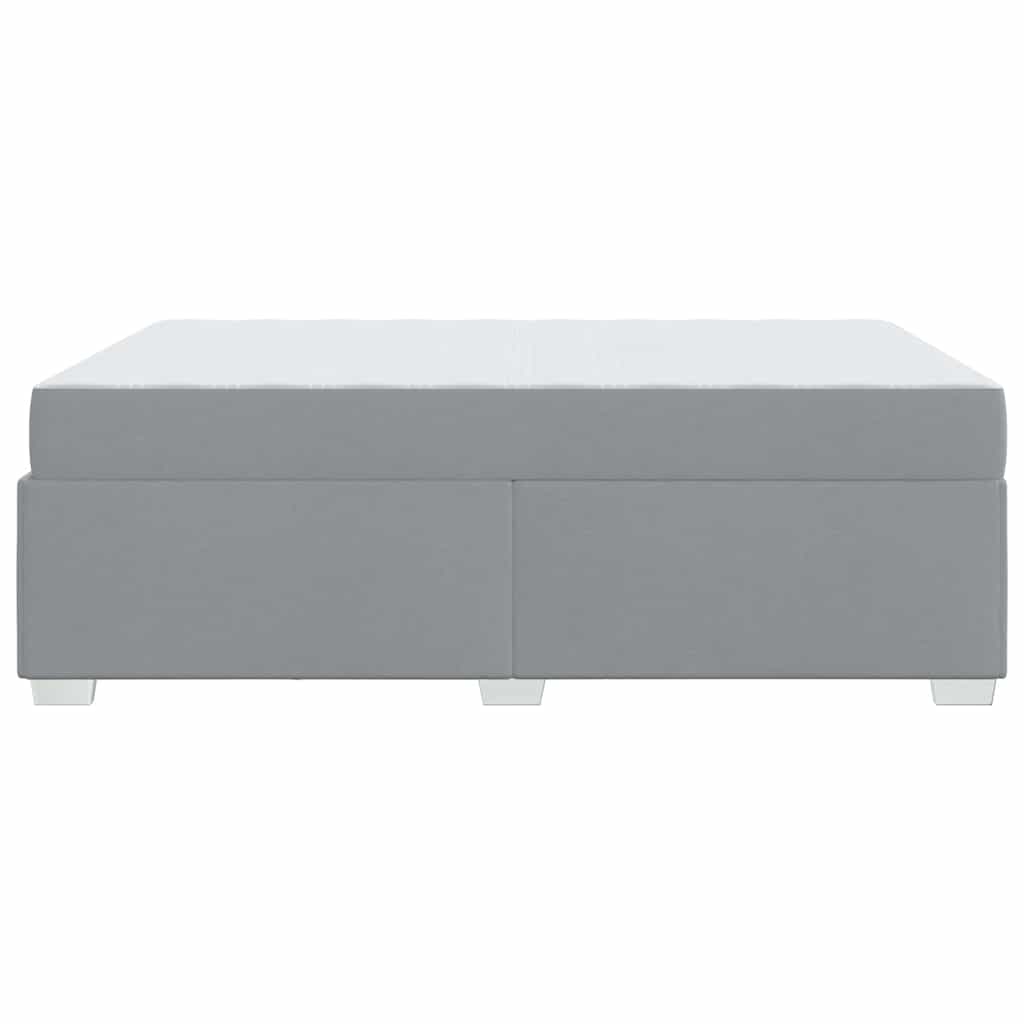 vidaXL Σκελετός Κρεβατιού Ανοιχτό γκρι 160 x 200 cm ύφασμα