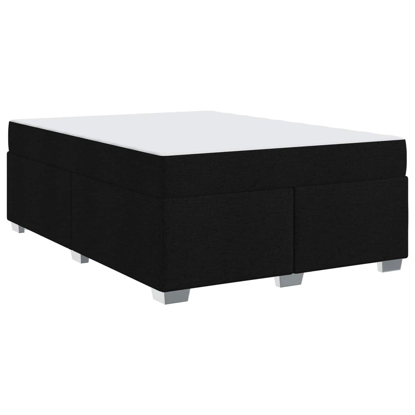 vidaXL Σκελετός Κρεβατιού με στρώμα Μαύρο 160 x 200 cm ύφασμα