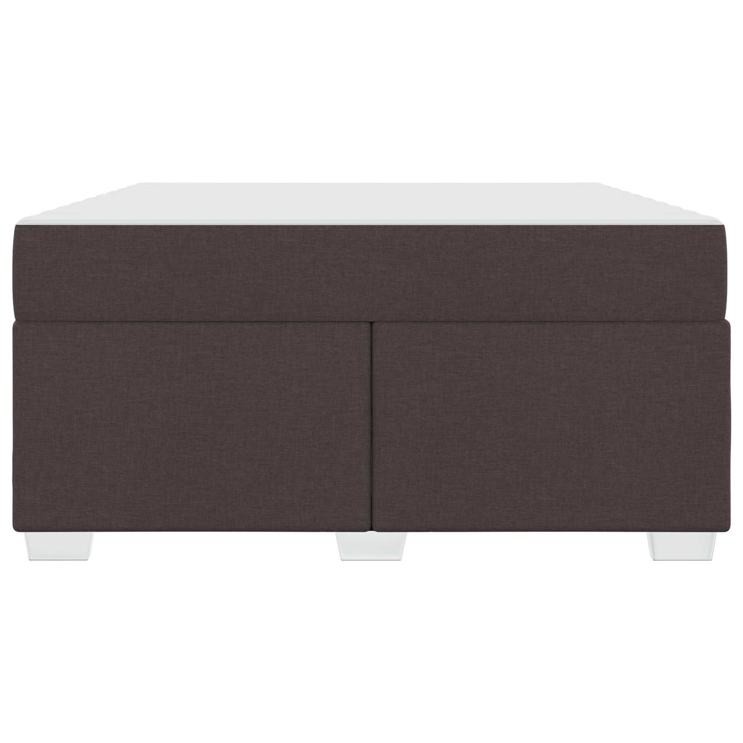 vidaXL Σκελετός Κρεβατιού με στρώμα Σκούρο Καφέ 160 x 200 cm ύφασμα