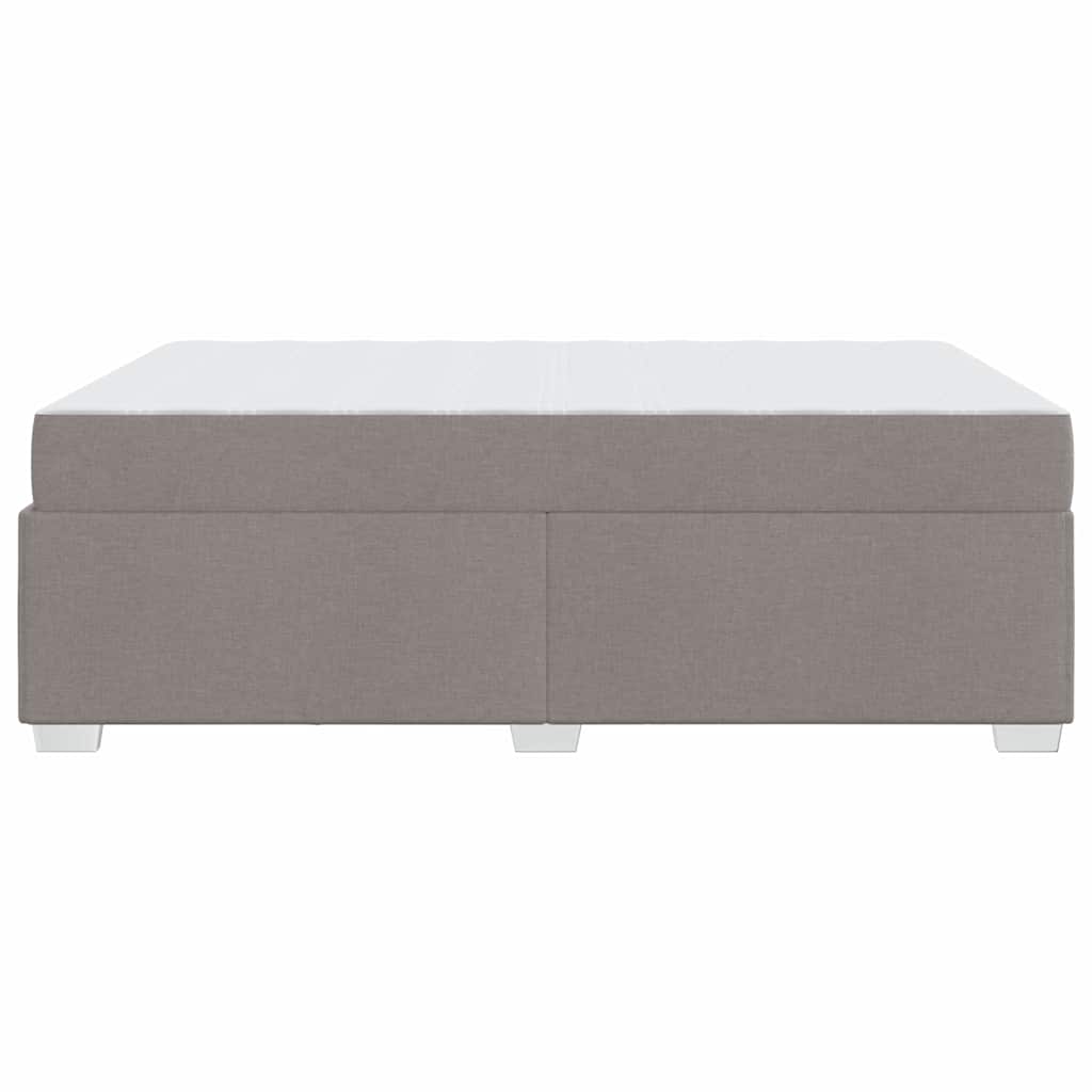 vidaXL Σκελετός Κρεβατιού με στρώμα Taupe 160 x 200 cm ύφασμα