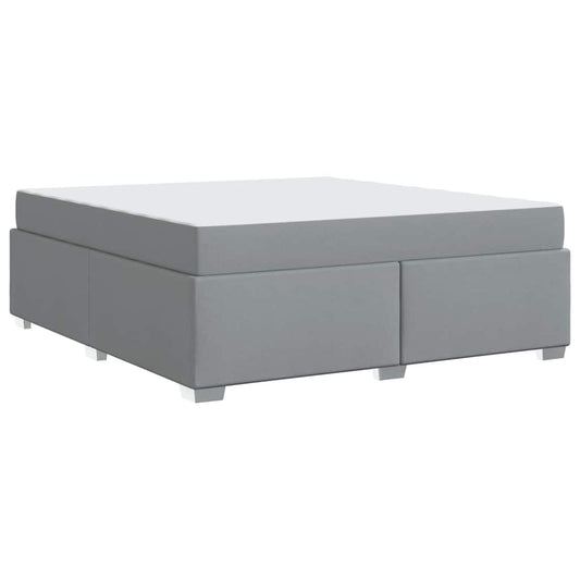 vidaXL Σκελετός Κρεβατιού Ανοιχτό γκρι 180 x 200 cm ύφασμα