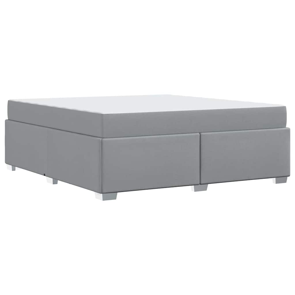 vidaXL Σκελετός Κρεβατιού Ανοιχτό γκρι 180 x 200 cm ύφασμα