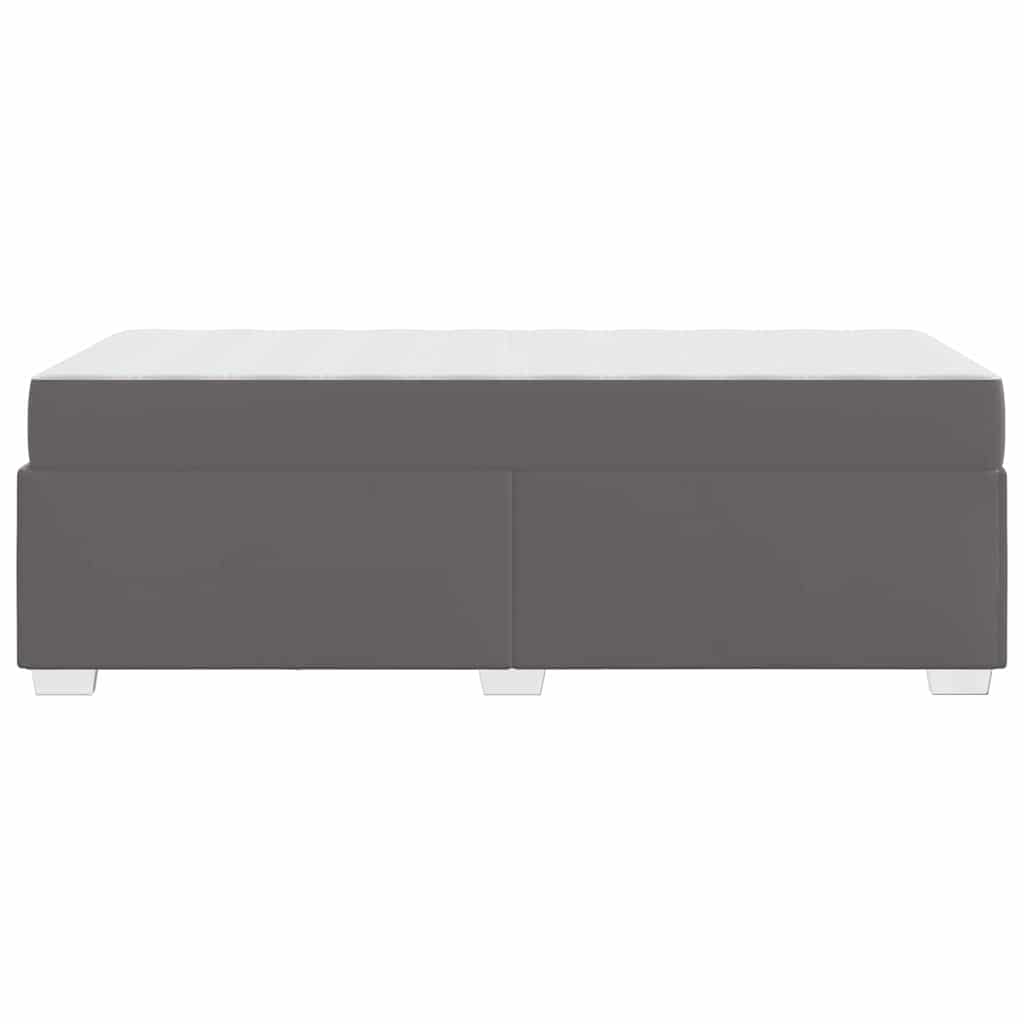vidaXL Σκελετός Κρεβατιού με στρώμα Γκρι 80 x 200 cm ύφασμα