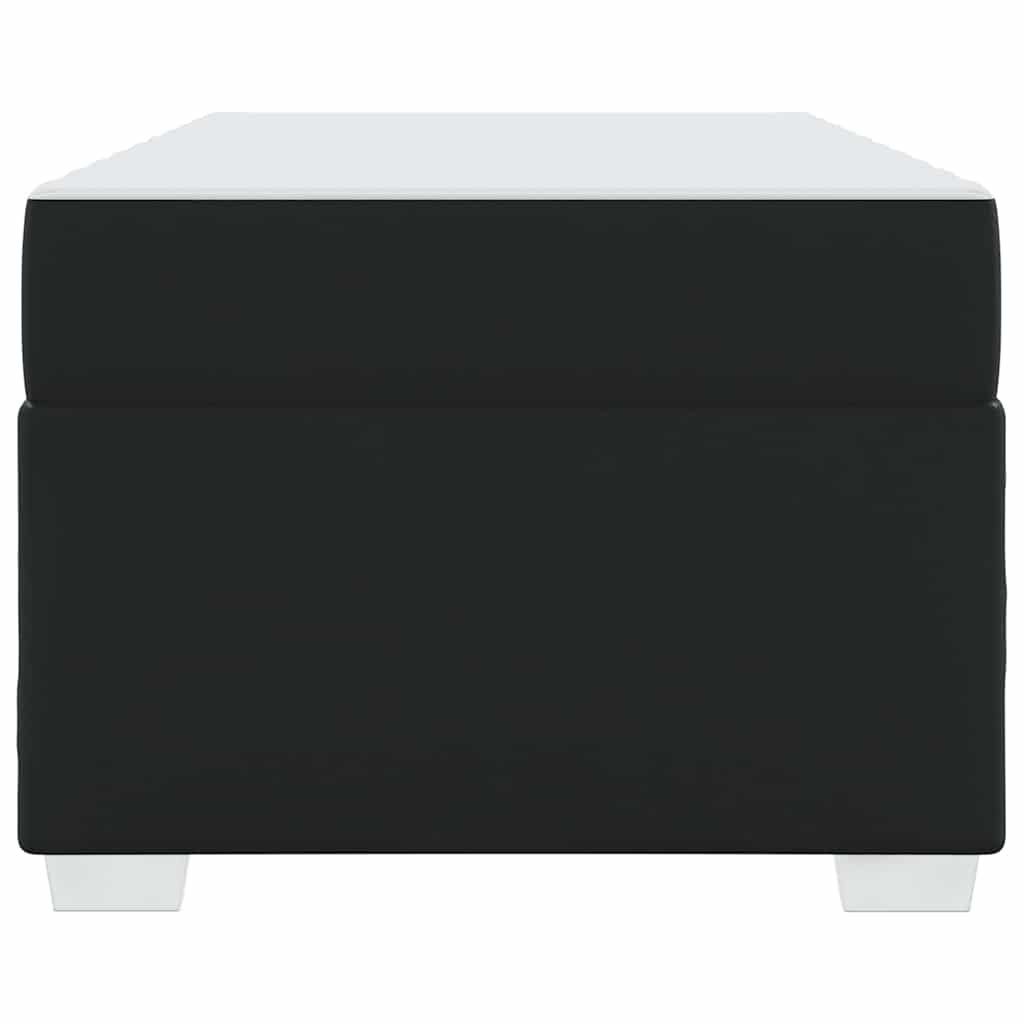 vidaXL Σκελετός Κρεβατιού Μαύρο 90 x 190 cm Τεχνητό δέρμα