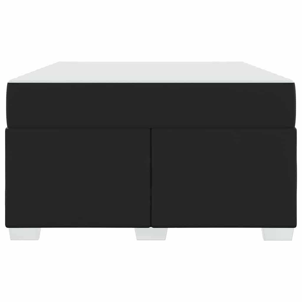 vidaXL Σκελετός Κρεβατιού Μαύρο 120 x 190 cm Τεχνητό δέρμα
