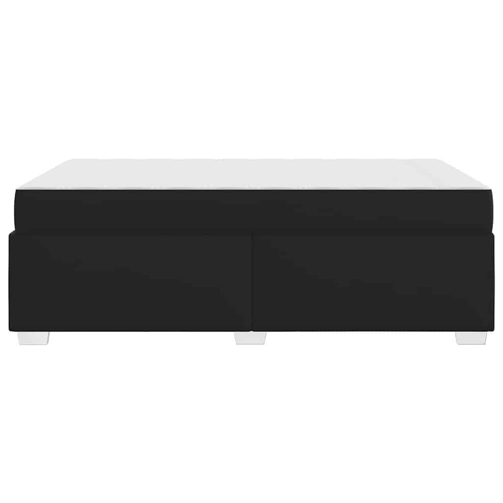 vidaXL Σκελετός Κρεβατιού Μαύρο 120 x 190 cm Τεχνητό δέρμα