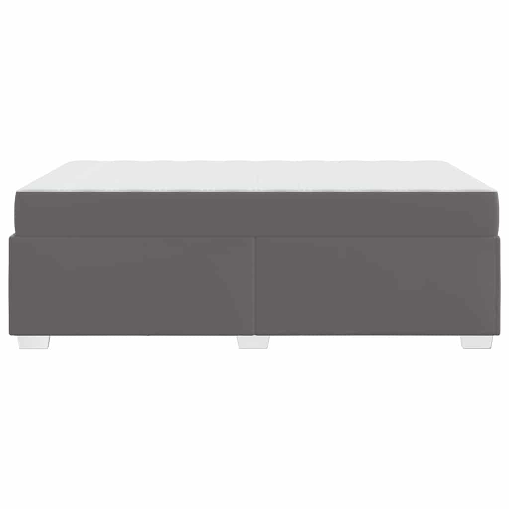 vidaXL Σκελετός Κρεβατιού με στρώμα Γκρι 120 x 190 cm ύφασμα