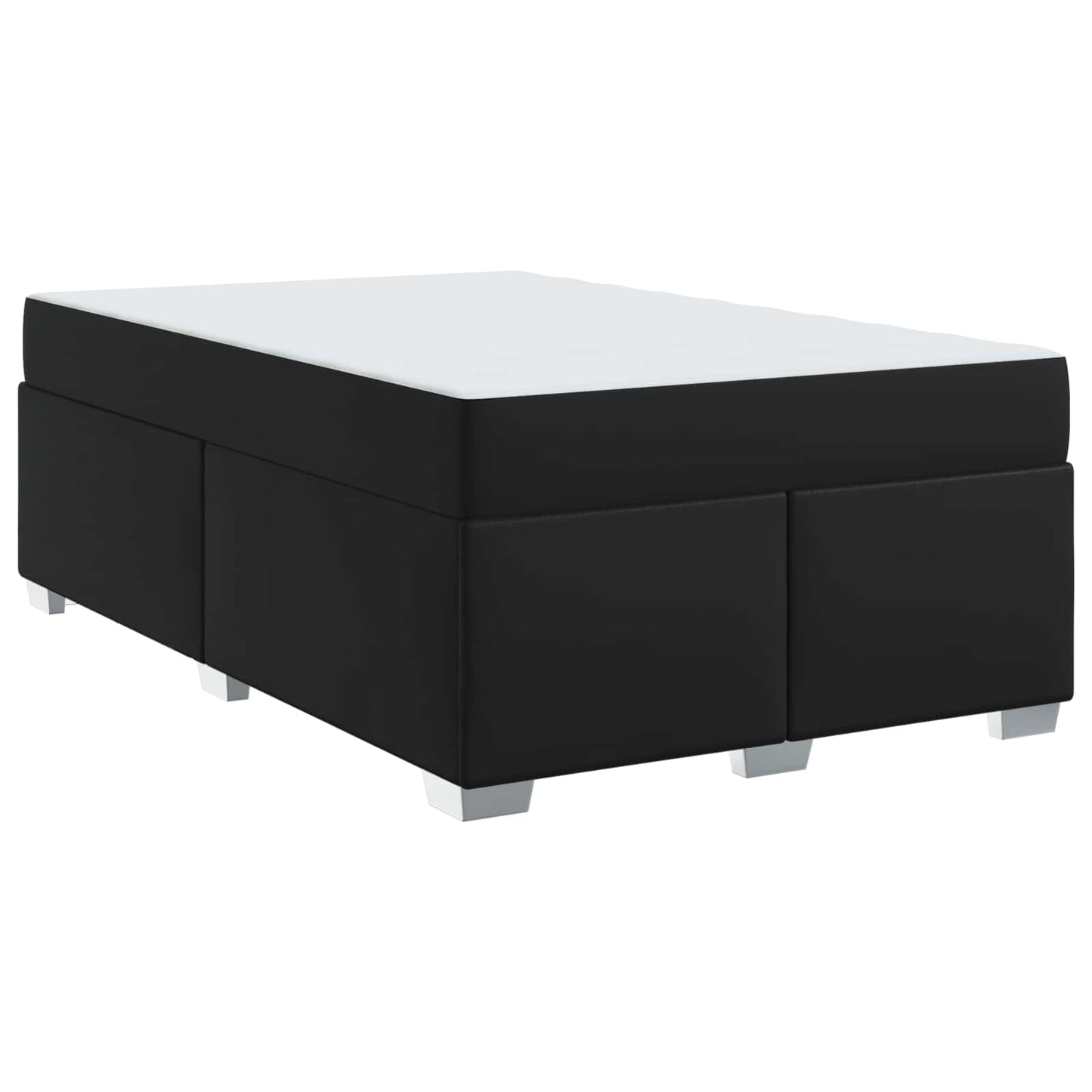 vidaXL Σκελετός Κρεβατιού με στρώμα Μαύρο 120 x 200 cm ύφασμα